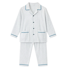 Green Stripes Cotton Night Suit