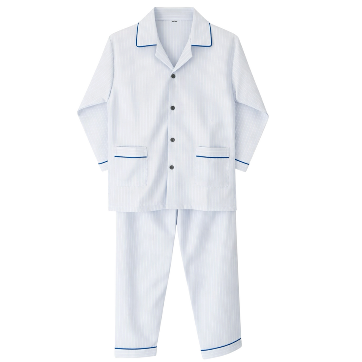 Blue Cotton Night Suit
