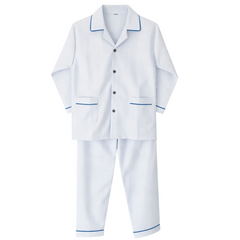 Blue Cotton Night Suit