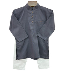 Grey Kurta Shalwar Set