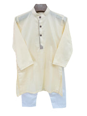 Cream Kurta Shalwar Set