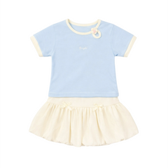 Baby Girl 2PC Cotton T-Shirt & Shorts Set
