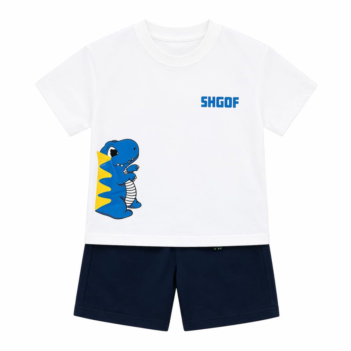 2PC White Dino Suit