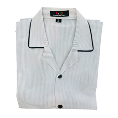 Black Stripes Cotton Night Suit