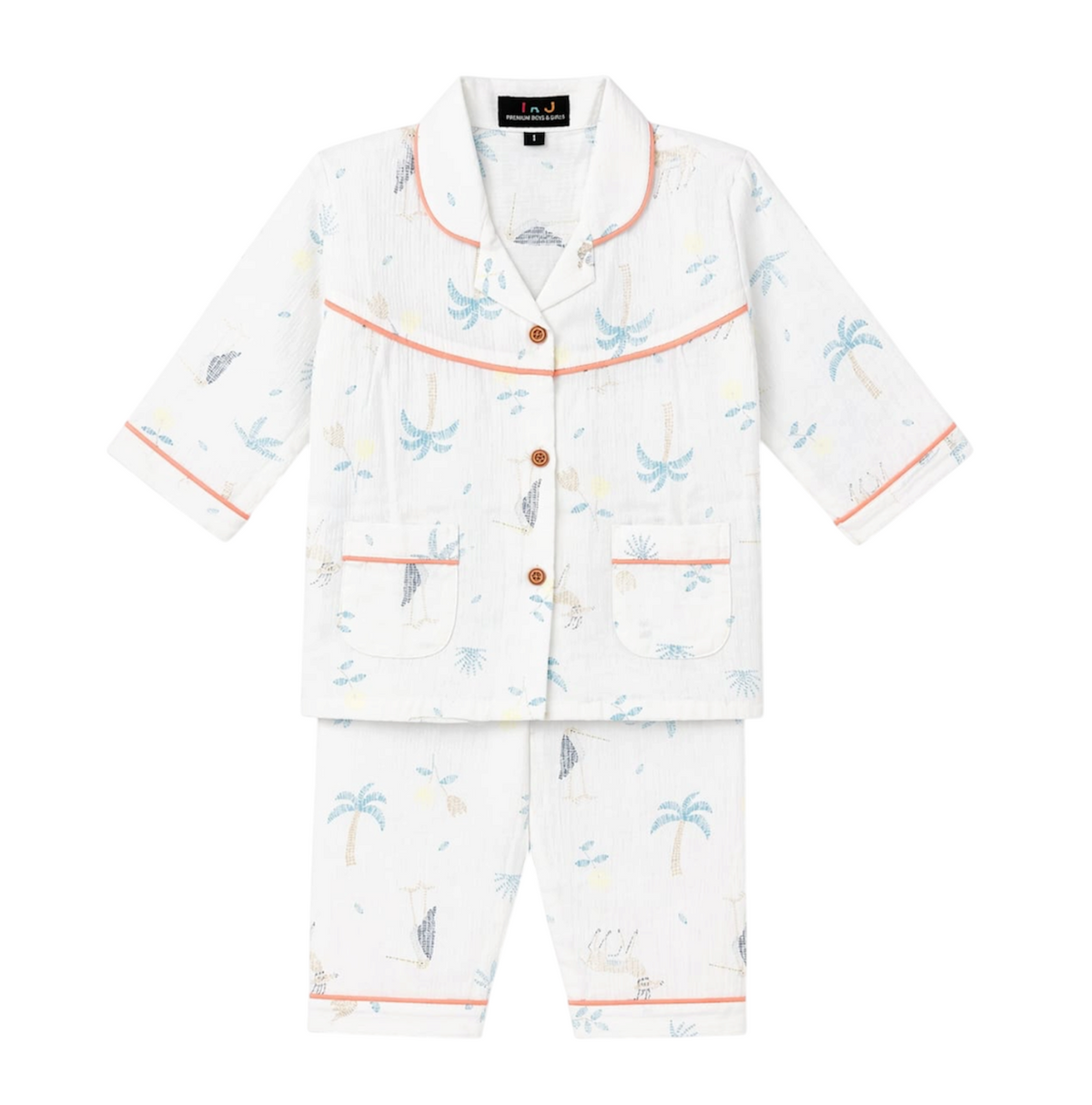 Safari Full Sleeves Cotton Night Suit