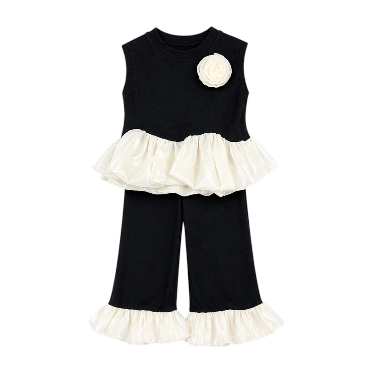Baby Girl 2PC Black Shirt & Plazo Suit
