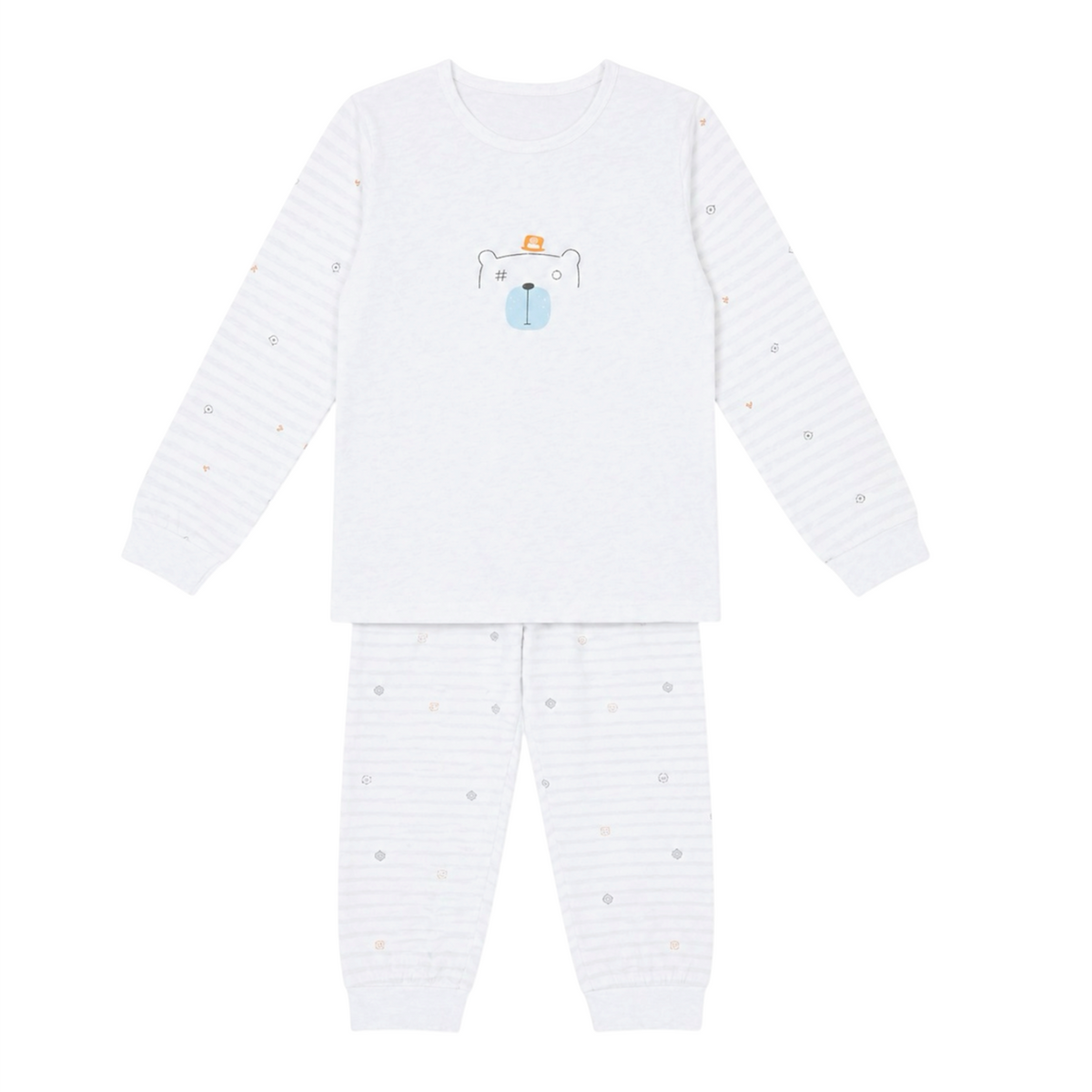 Premium Baby Boy 2PC Round Neck Cotton Night Suit