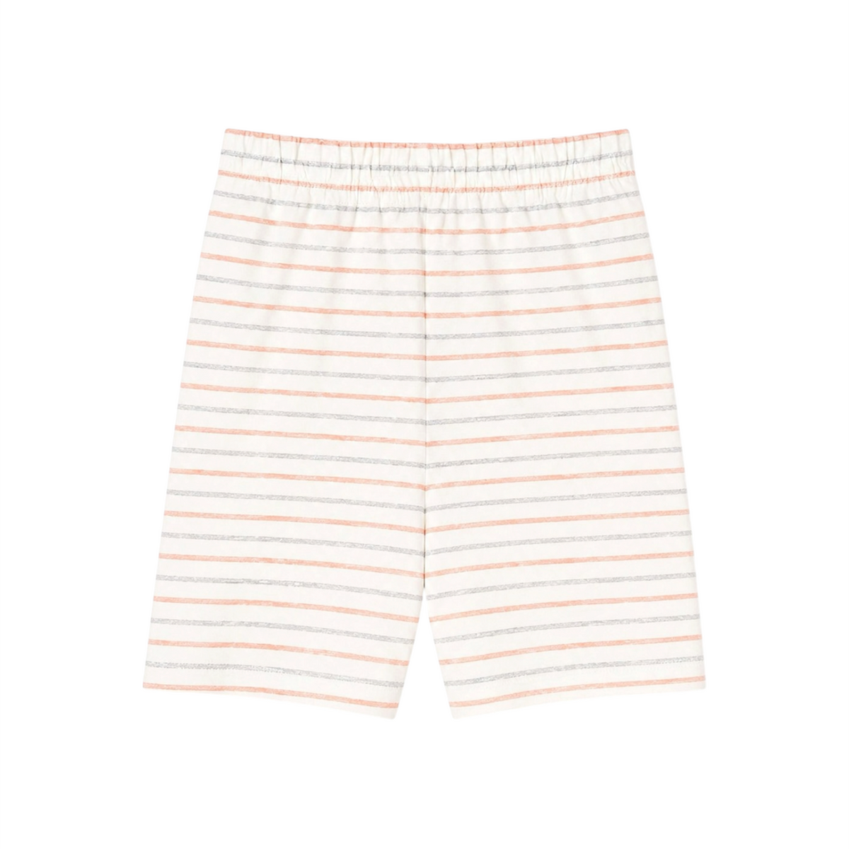 Premium Peach Stripes Shorts – Soft Cotton Fabric, Stretchable & Comfortable Fit