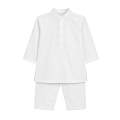 White Kurta Shalwar Set