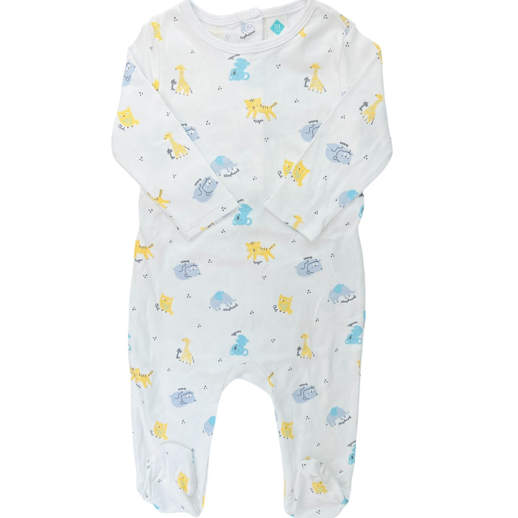 White Closed Feet Romper