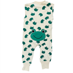 Baby Boy Open Feet Romper