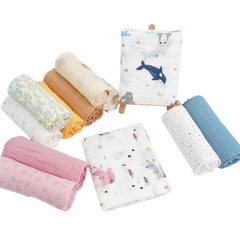 3PK Muslin Swaddle Sheet 100% Cotton