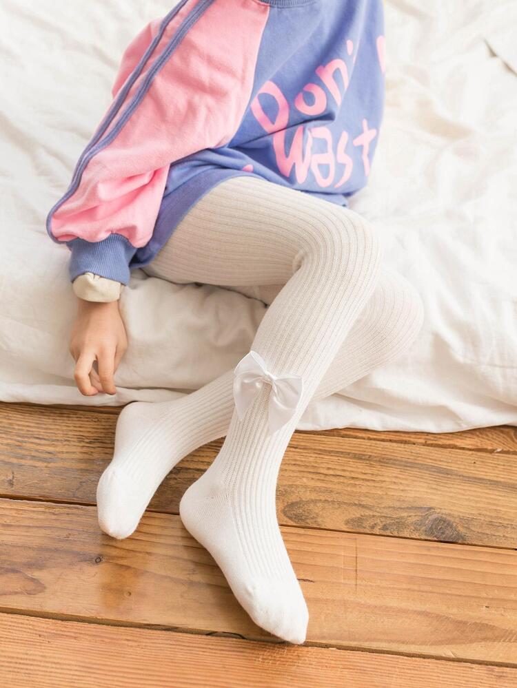 Baby Girl White Leggings