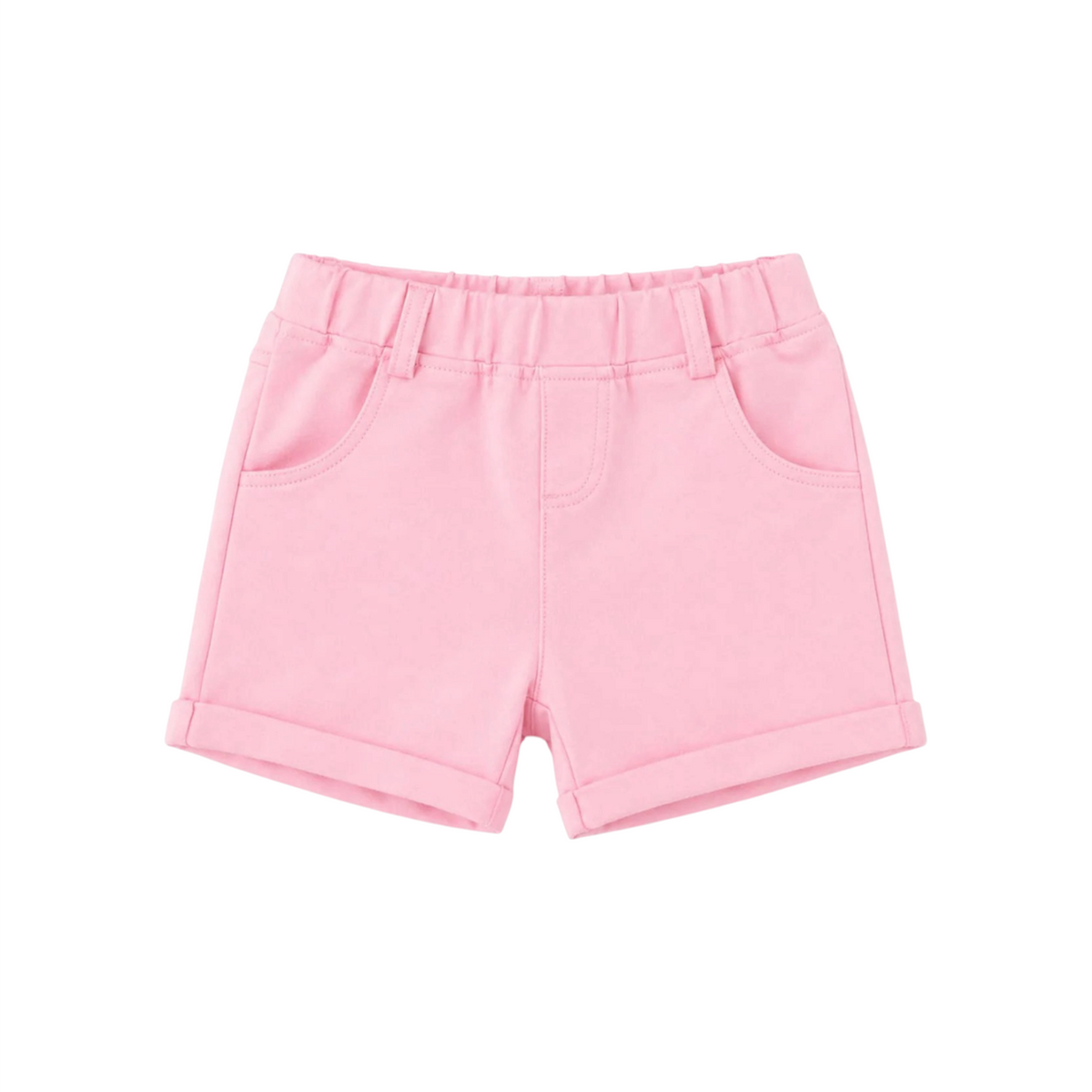 Baby Girl Round Lastic Short - Pink