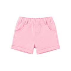 Baby Girl Round Lastic Short - Pink