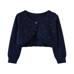 Baby Girl Navy Blue Shrug