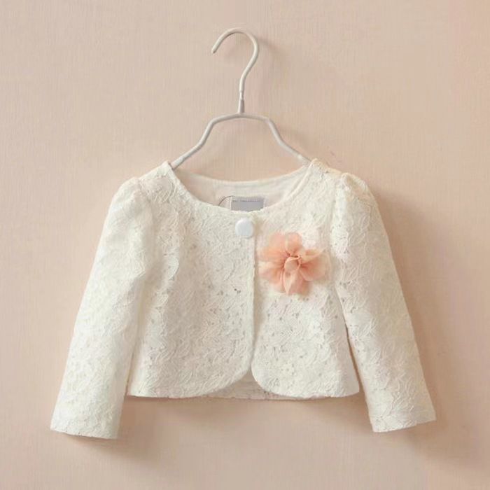 Baby Girl White Shrug