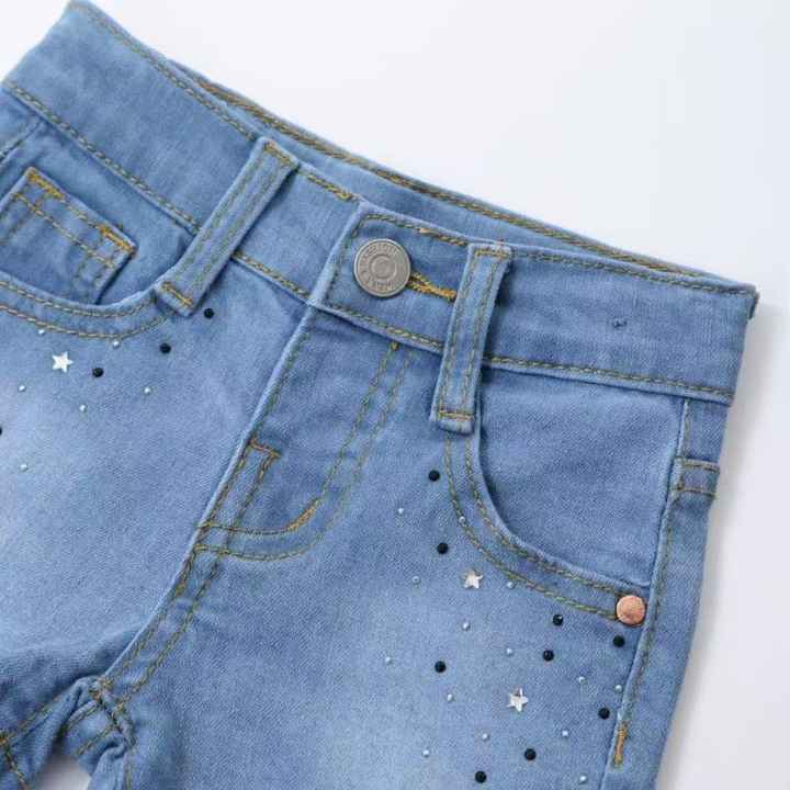 Baby Girl Star Denim Short