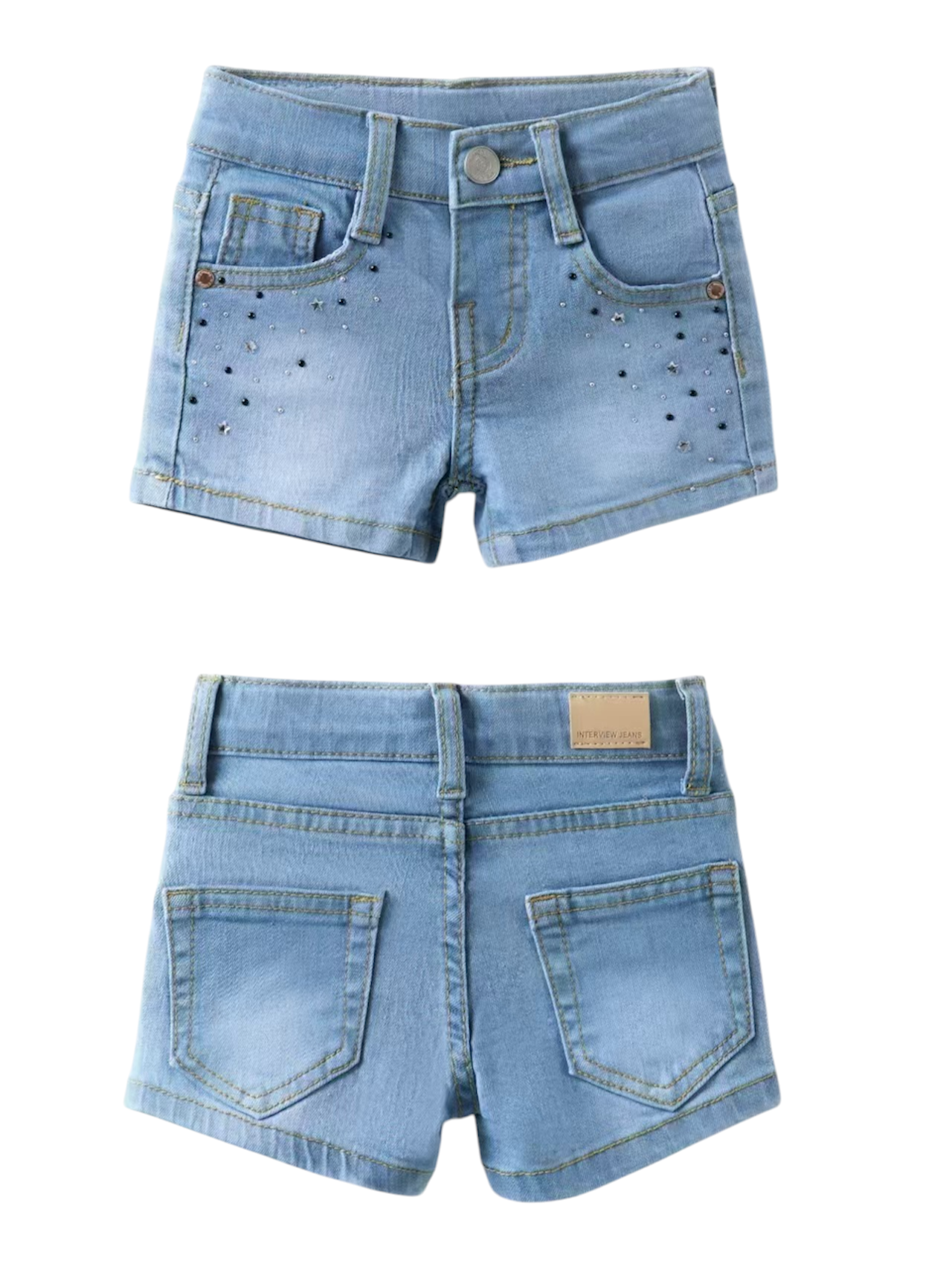 Baby Girl Star Denim Short
