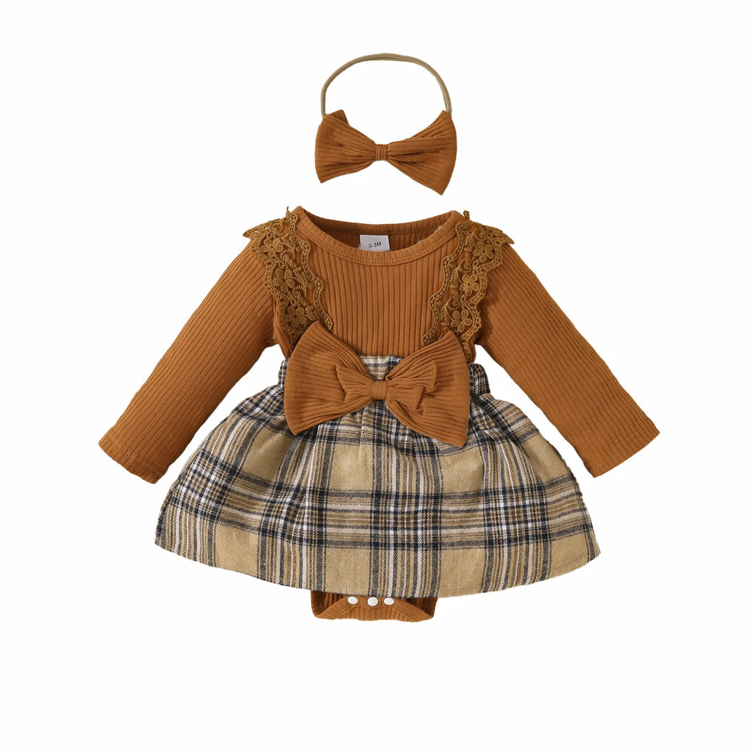 Autumn Baby Girl Brown Suit