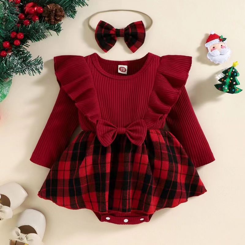 2PC Maroon Bodysuit Set