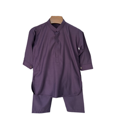 Purple Kurta Shalwar Set