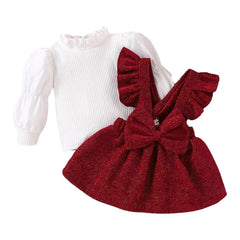 2PC Maroon Frock Set