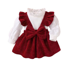 2PC Maroon Frock Set