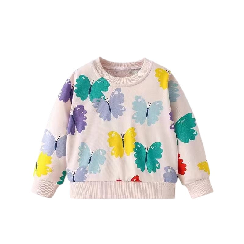 Baby Girl Butterfly Sweat T-Shirt