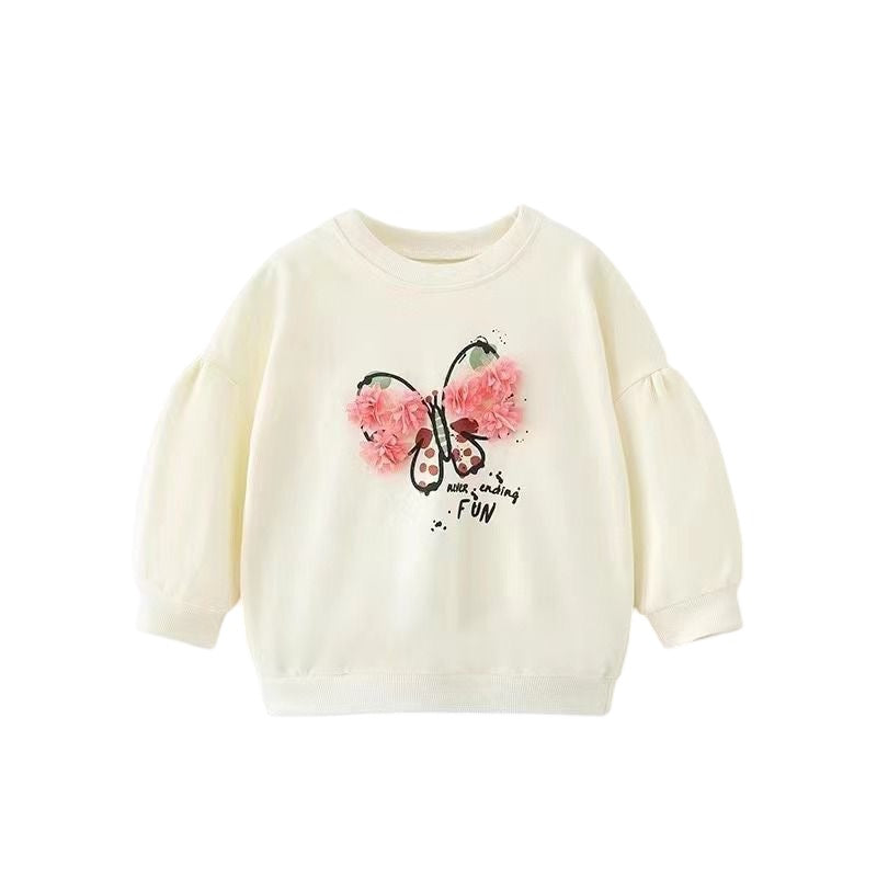 Baby Girl Butterfly Sweat T-Shirt