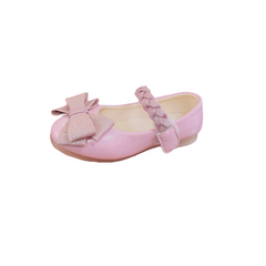 Pink Shimmer Bow Pumps