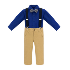 4PC Formal Wear Suit Royal Blue