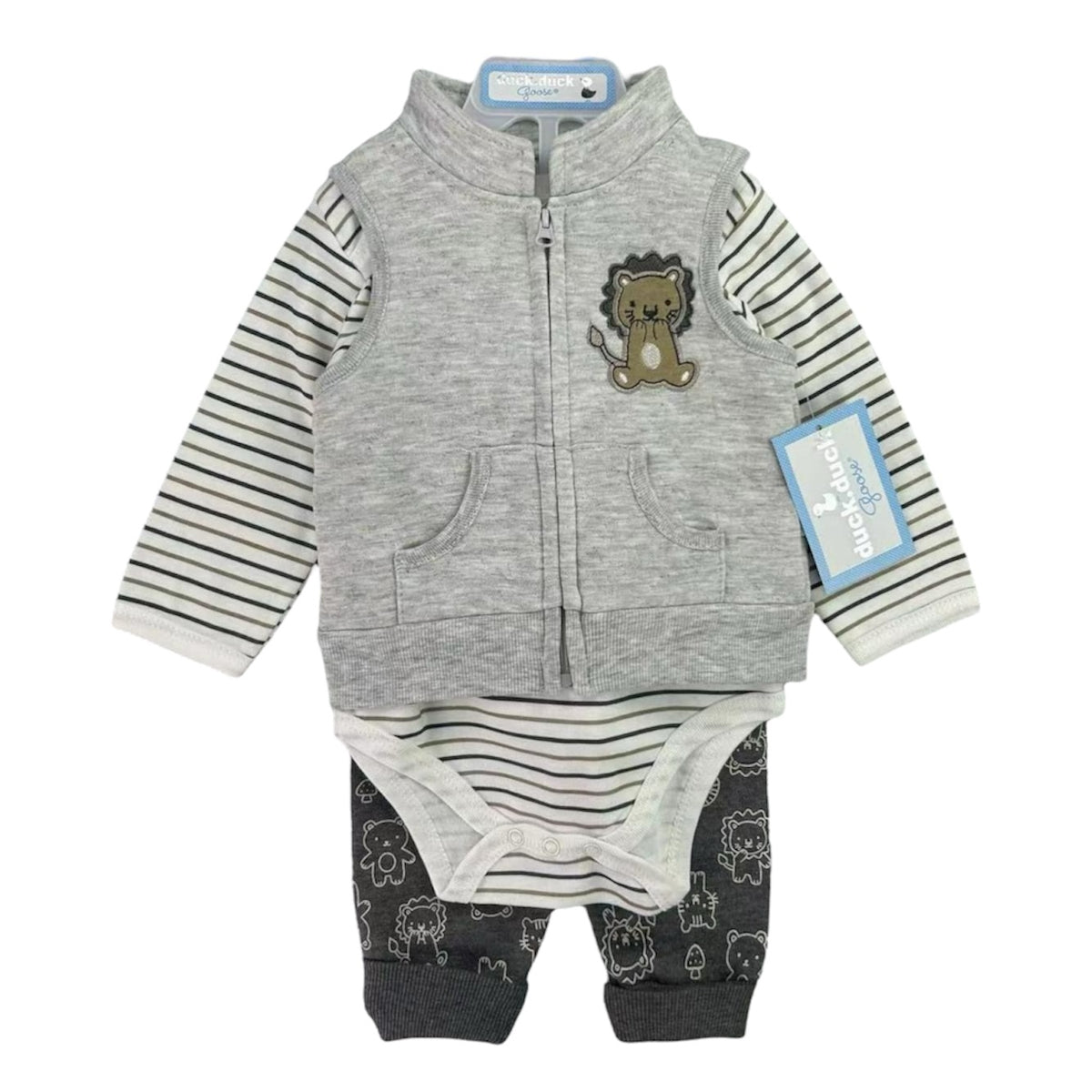 3PC Baby Boy Tiger Suit