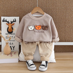 2Pc Baby Boy Bear Suit