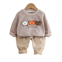 2Pc Baby Boy Bear Suit