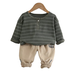 2PC baby Boy Green Suit