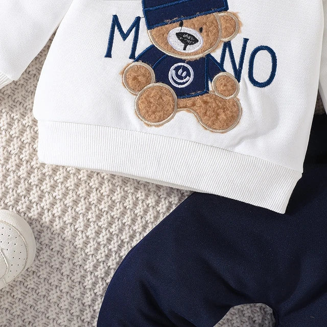 2PC Baby Boy Bear Suit