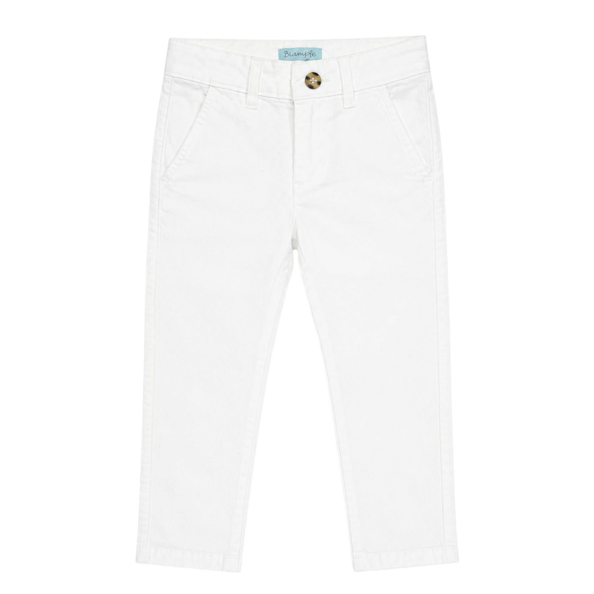Baby Boy White Pant with Adjustable Waist