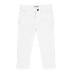 Baby Boy White Pant with Adjustable Waist