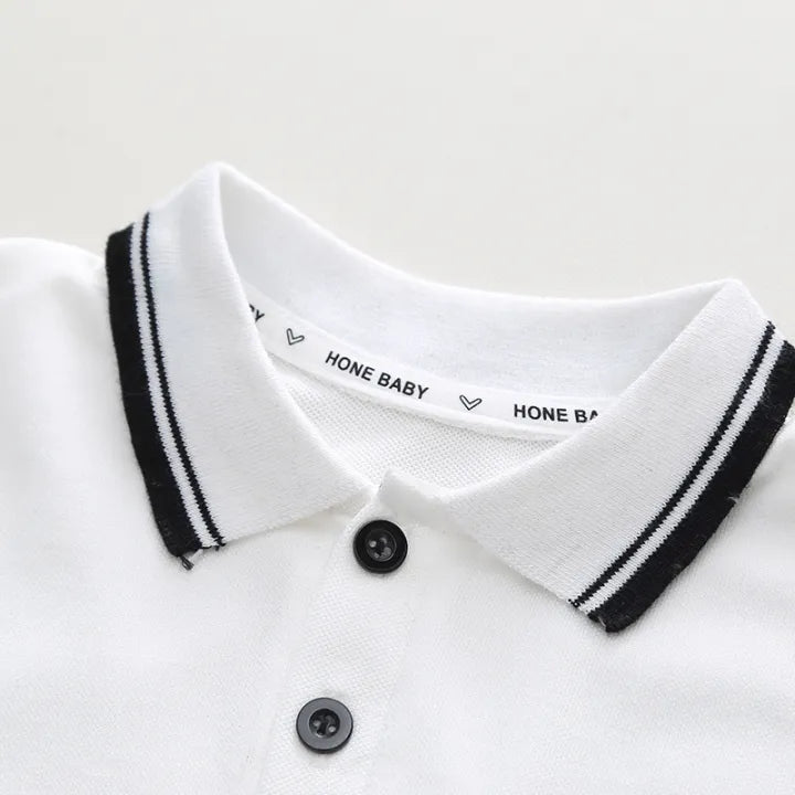 2PC Set White Polo Set
