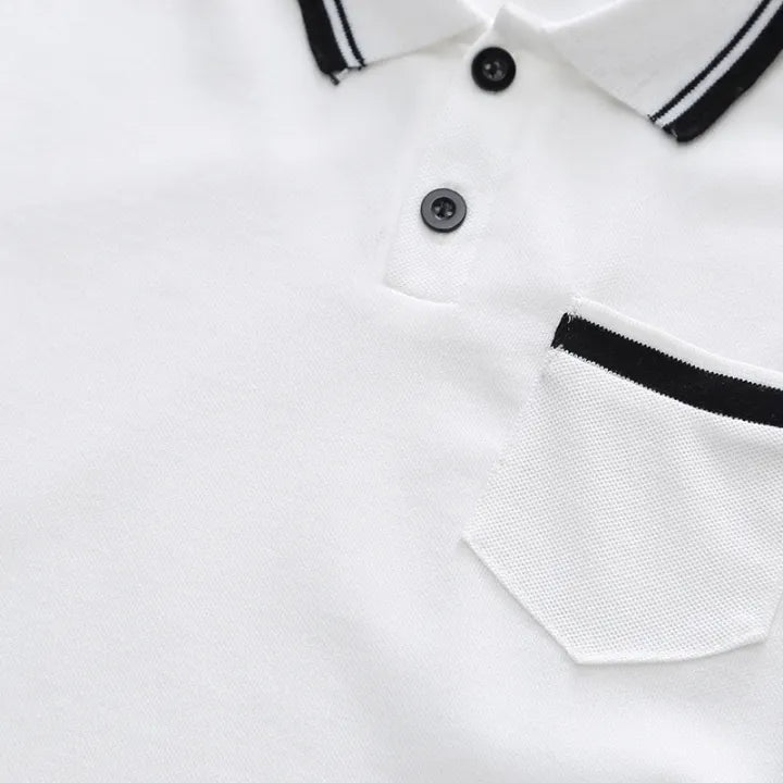 2PC Set White Polo Set