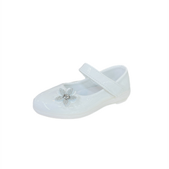 White Flower Stone Pumps