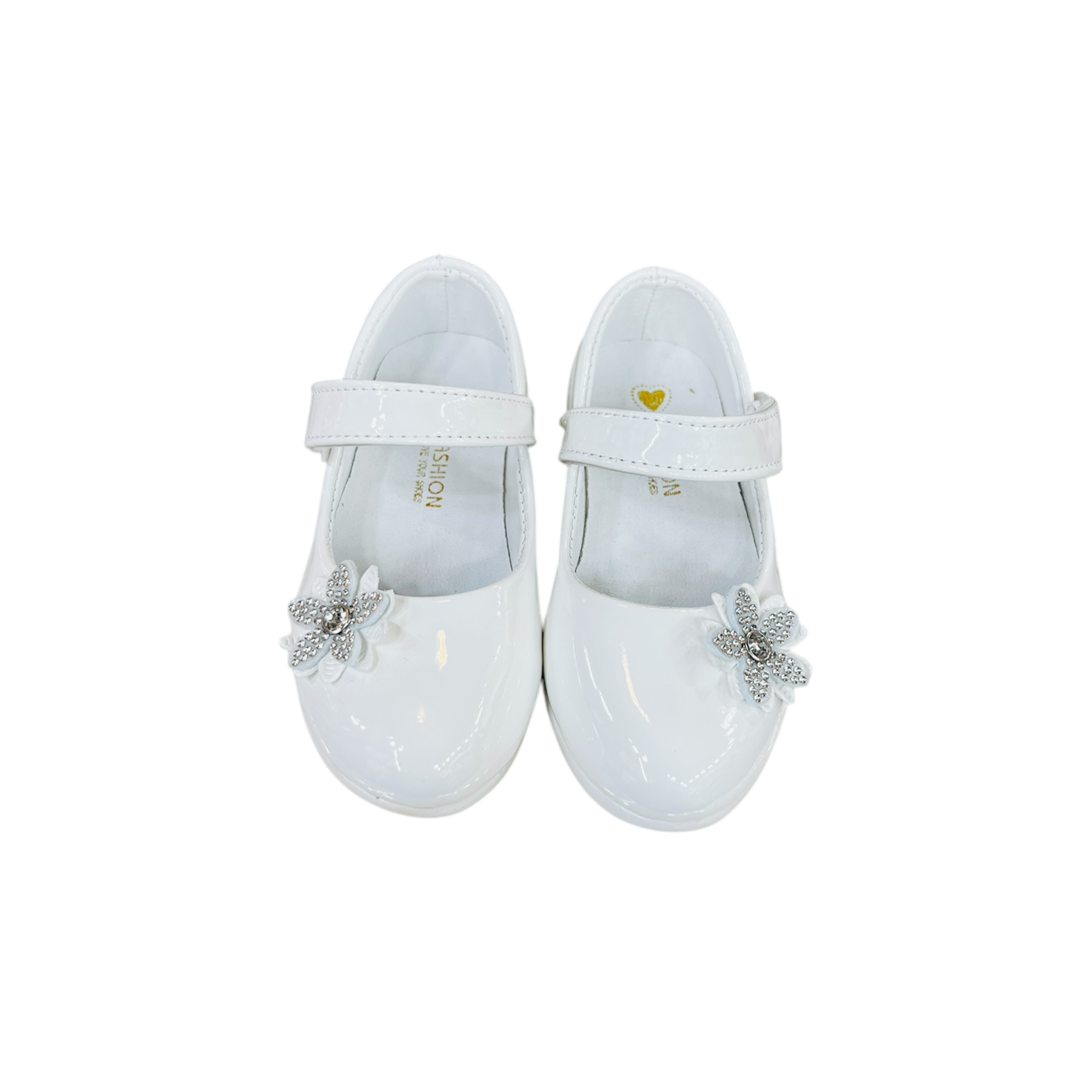 White Flower Stone Pumps