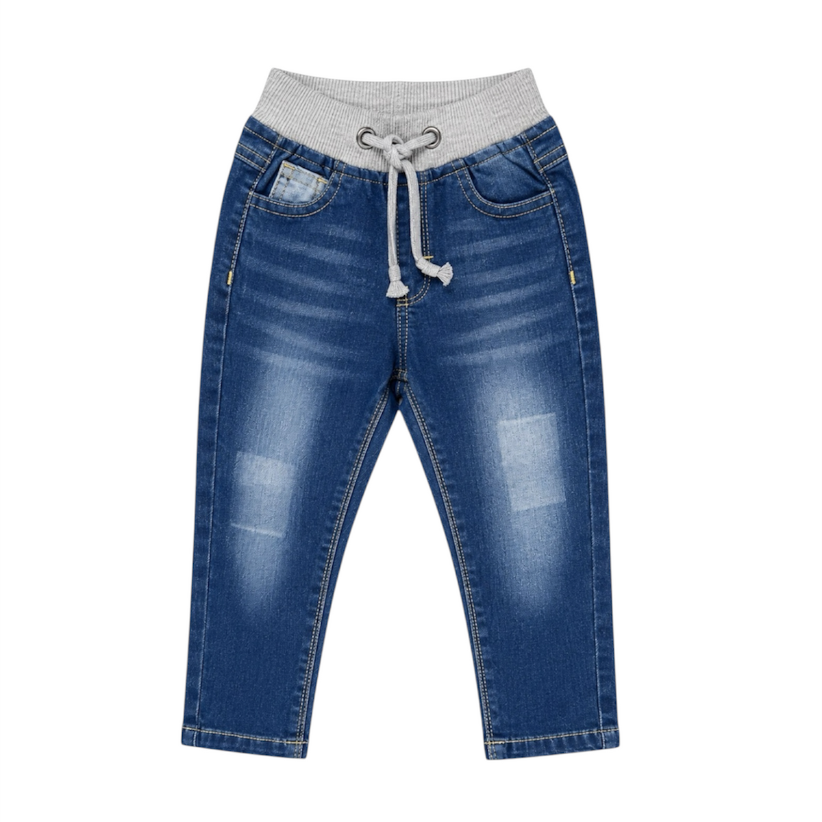 Baby Boy Round Lastic Denim Pant