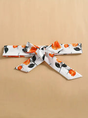 2PC Orange Flower Suit