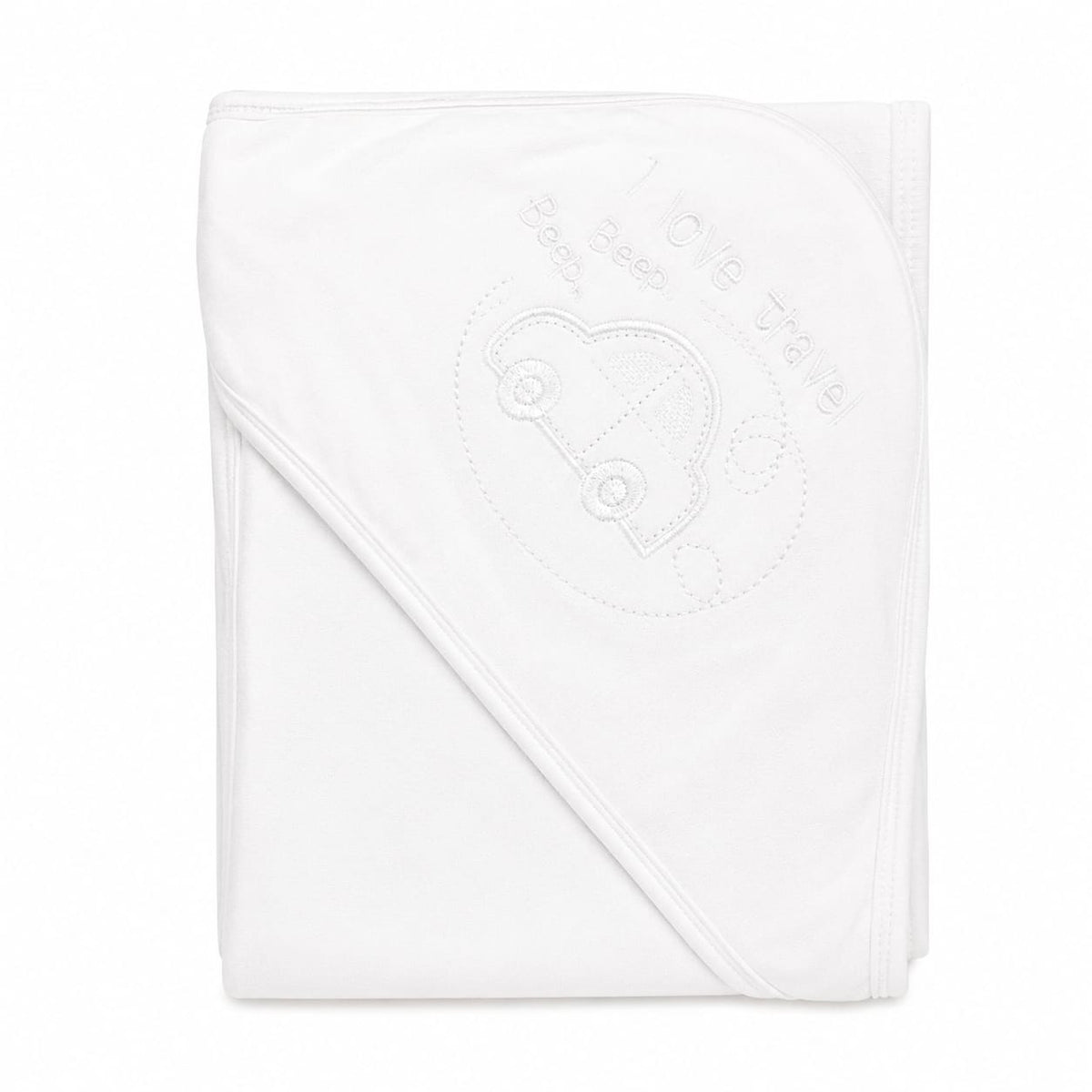 Infants Baby White Hooded Wrapping Sheet