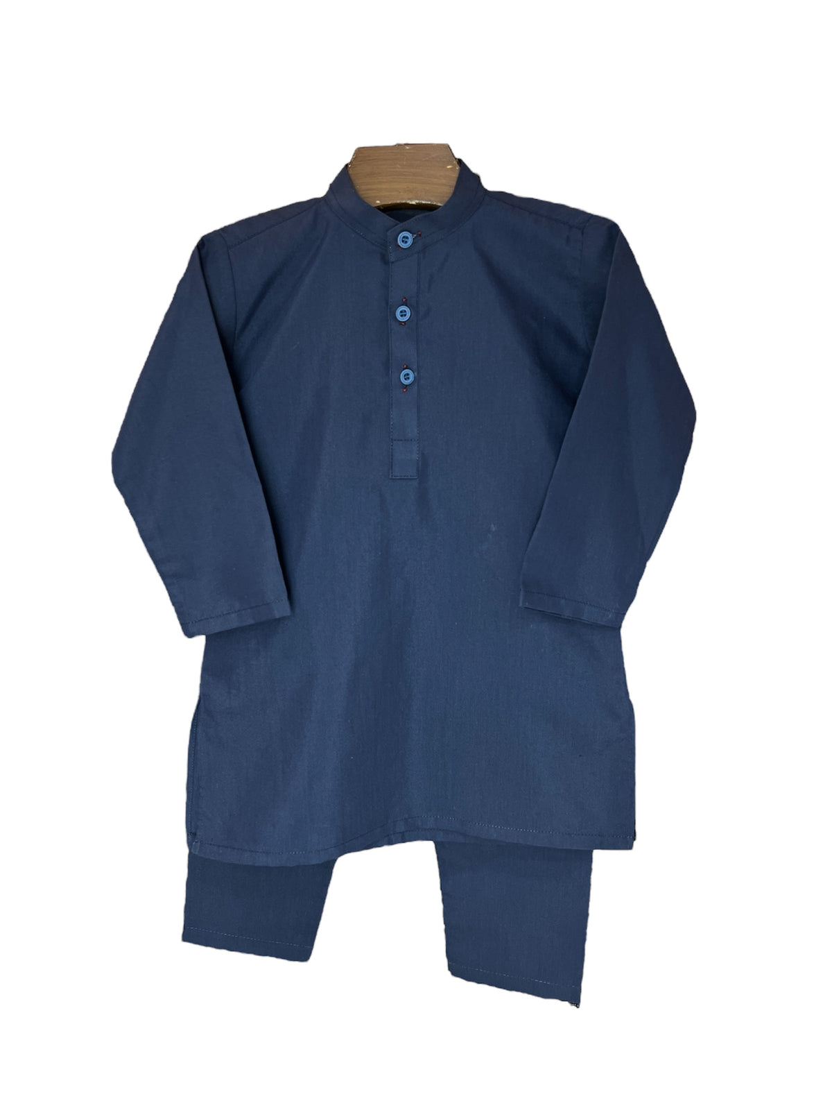 Navy Blue Kurta Shalwar Set