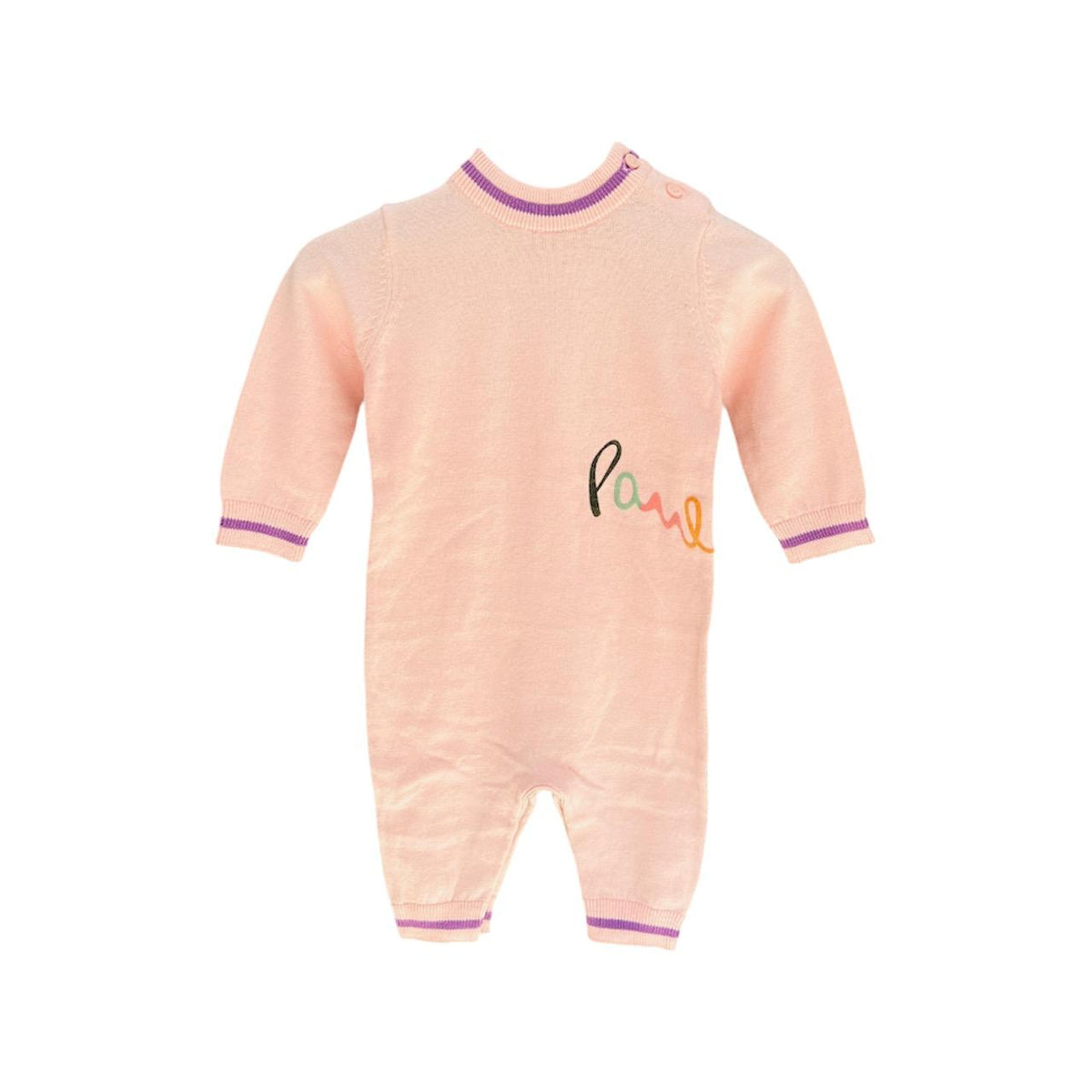 Pink Open Feet Romper