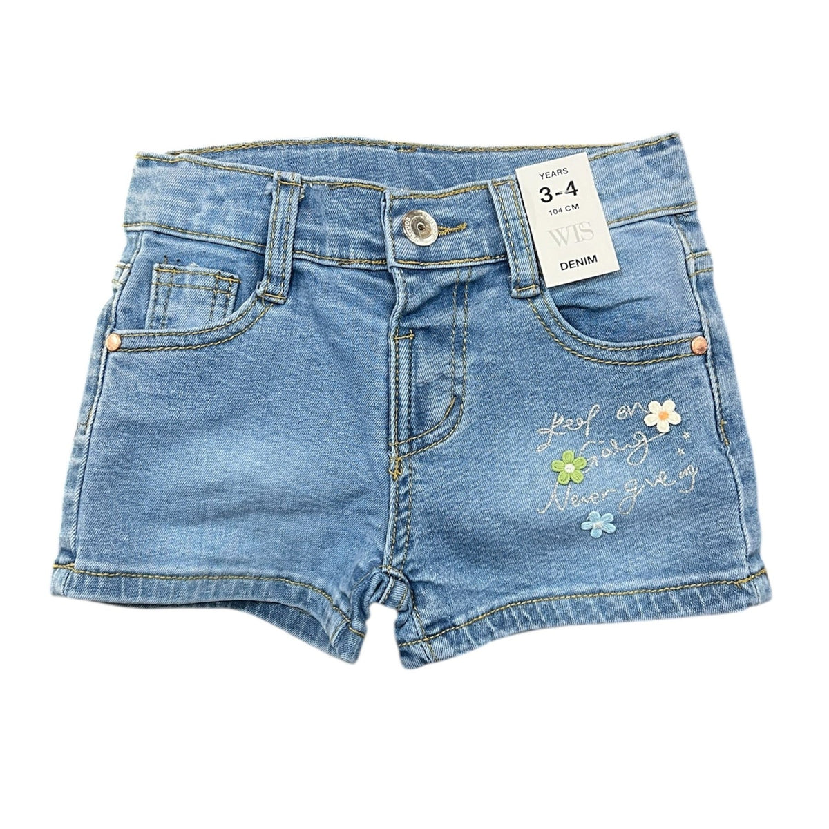 Baby Girls Star Denim Short