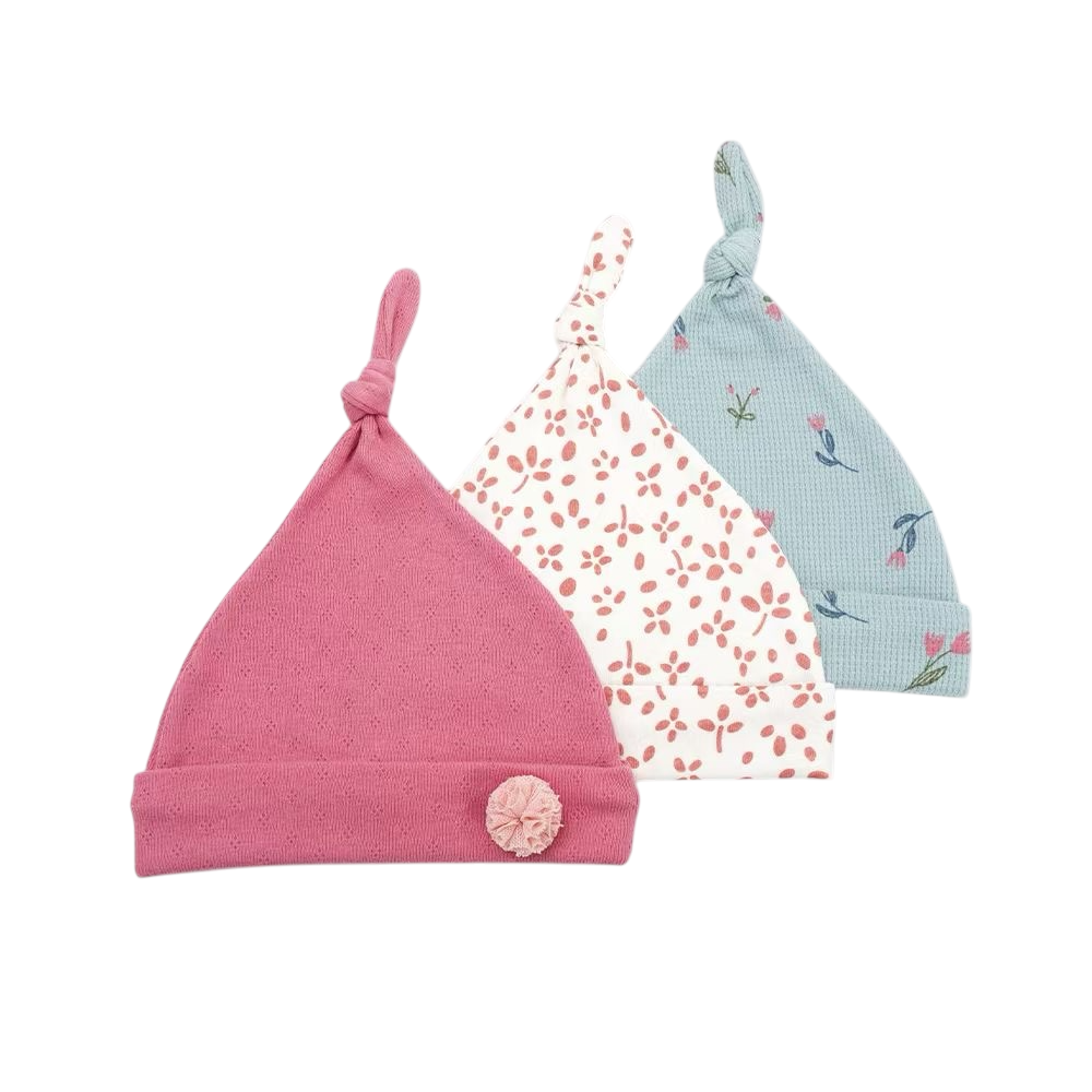 3PK Bunny Cap Set